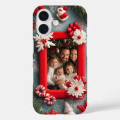 kerstfoto rood Lijst Case-Mate iPhone Case (Achterkant)