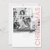 Kerstfoto | Roze Prettig Kerstfeest (Voorkant)