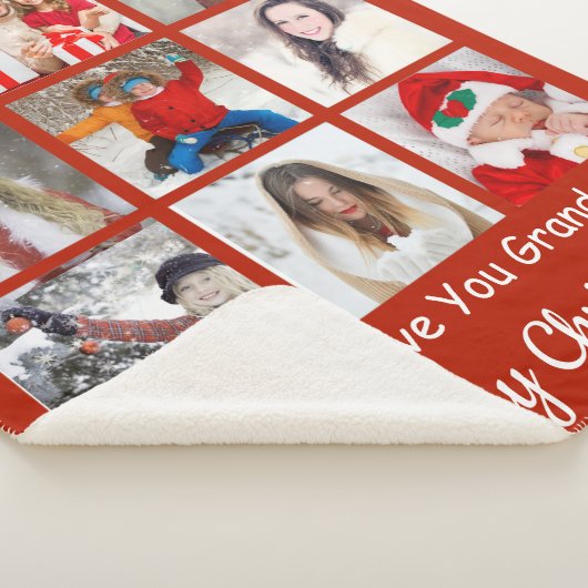 Kerstfoto Sherpa Blanket Deken (3/4)