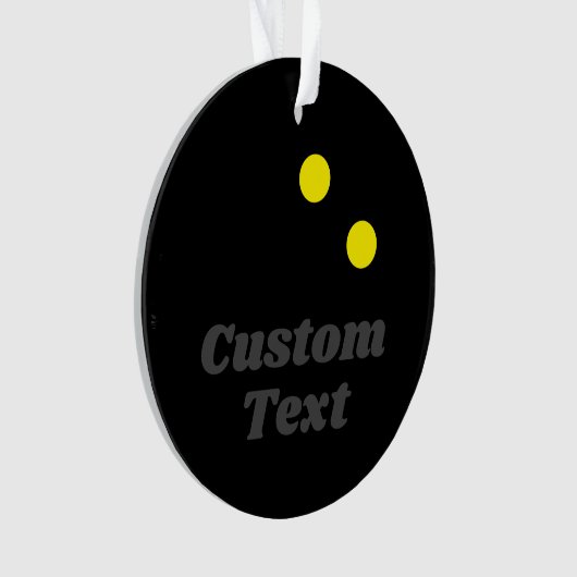 kerstfoto-siercadeau voor squash-speler ornament (voorkant)