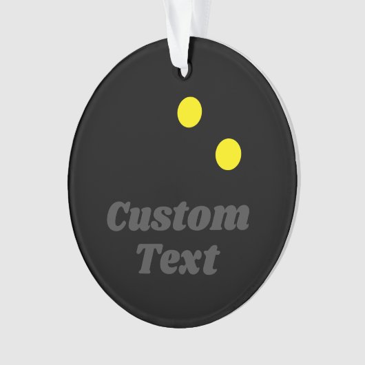 kerstfoto-siercadeau voor squash-speler ornament (voorkant)