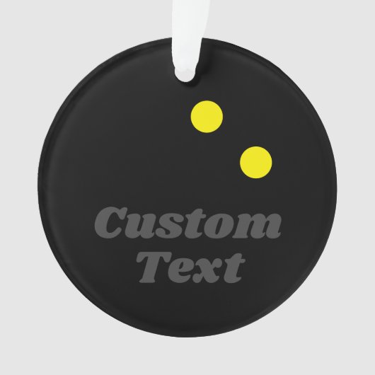 kerstfoto-siercadeau voor squash-speler ornament (voorkant)