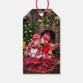 kerstfoto Sjabloon Cadeaus Labels Cadeaulabel (Voorkant)