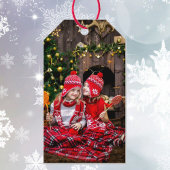 kerstfoto Sjabloon Cadeaus Labels Cadeaulabel