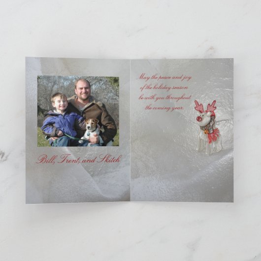 Kerstfoto Sjabloon Kaart door Janz (Binnen)