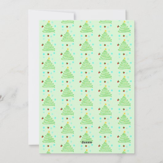 Kerstfoto sjabloon Kerstkaart (Achterkant)