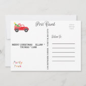 Kerstfoto Snowflake Kaart (Achterkant)