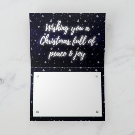 kerstfoto Starry Kaart (Binnen)