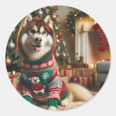 Kerstfoto Sticker (Voorkant)