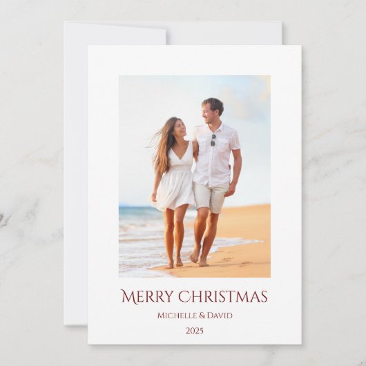 kerstfoto Tropisch straten Vacup Feestdagenkaart (Voorkant)