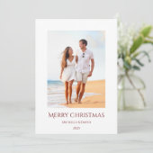 kerstfoto Tropisch straten Vacup Feestdagenkaart (Staand voorkant)