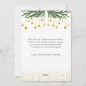 Kerstfoto Vakantie Kaart, Afbeelding Kerst Feestdagenkaart (Achterkant)