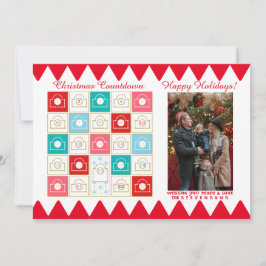  kerstfoto van Advent Calendar Feestdagenkaart