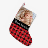 Kerstfoto van baby kleine kerstsok (Voorkant (Hangend))