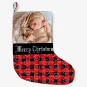 Kerstfoto van baby kleine kerstsok (Voorkant)