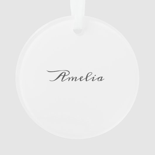 kerstfoto van baby voor het eerste kerstscript ornament (achterkant)