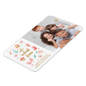 Kerstfoto van de moderne familie magneet (Linkerzijde)
