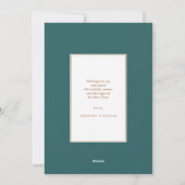 Kerstfoto van de moderne Gold Waterverf Berries Feestdagenkaart (Achterkant)