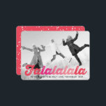 Kerstfoto van Falalalala Pink Ombre Feestdagenkaart<br><div class="desc">Ontworpen door: fat*fa*tin. Eenvoudig aan te passen met uw eigen tekst,  foto of afbeelding. Voor douaneverzoeken,  te contacteren gelieve vet*fa*tin direct. Aangepaste kosten zijn van toepassing op www.zazzle.com/fat_fa_tin www.zazzle.com/color_therapy www.zazzle.com/fatfatin_blue_knot www.zazzle.com/fatfatin_red_knot www.zazzle.com/fatfatin_box www.zazzle.com/fatfatin_ink</div>