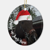 kerstfoto van Giddy Up Jingle Horse Keramisch Ornament (Links)