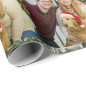 Kerstfoto van het gezin cadeaupapier (Rol Hoek)