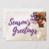 Kerstfoto van kaneel en Paars glitter (Voorkant)