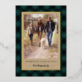 kerstfoto van Rustic Kraft Winter Pset Folie Feestdagenkaart (Voorkant)