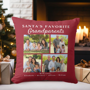 Kerstfoto van Sinterklaas' favoriete grootouders Kussen