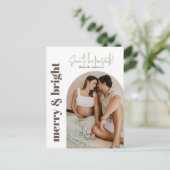 Kerstfoto van Snel Krijgen Ouders Feestdagenkaart (Staand voorkant)