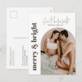 Kerstfoto van Snel Krijgen Ouders Feestdagenkaart (Voorkant / Achterkant)