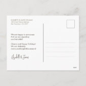 Kerstfoto van Snel Krijgen Ouders Feestdagenkaart (Achterkant)