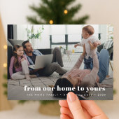 kerstfoto | Van thuis tot aan van jou Feestdagenkaart