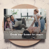 kerstfoto | Van thuis tot aan van jou Feestdagenkaart