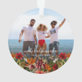 kerstfoto van Tropische Mele Kalikimaka Ornament (achterkant)