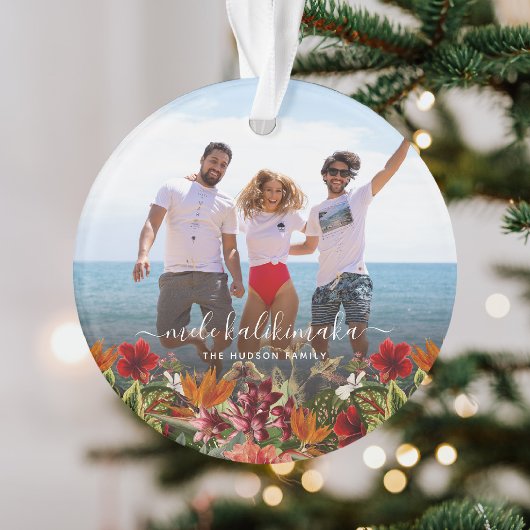 kerstfoto van Tropische Mele Kalikimaka Ornament