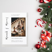 Kerstfoto verplaatst en Merry New Address Moving Briefkaart