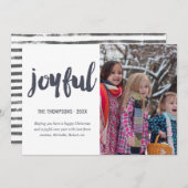 Kerstfoto vol vrolijkheid feestdagenkaart (Voorkant / Achterkant)