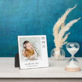 Kerstfoto voor baby's eerste kerst fotoplaat (Insitu)