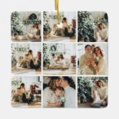 kerstfoto voor collage | Happy Holiday Keramisch Ornament (Voorkant)