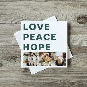 kerstfoto voor collage Love Peace Hope
