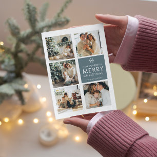 kerstfoto voor collage   Vrolijk kerstfeest   Blau