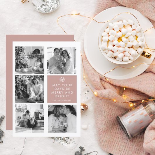 kerstfoto voor collage | Vrolijk kerstfeest | Roze