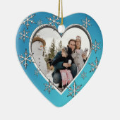 kerstfoto voor familie keramisch ornament (Rechts)