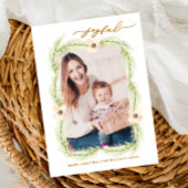 Kerstfoto voor Joyful Branches Feestdagenkaart