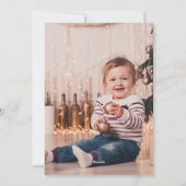 Kerstfoto voor Joyful Branches Feestdagenkaart (Achterkant)