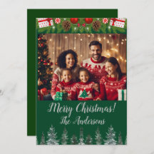 Kerstfoto Vrolijk kerstfeest! kerstkaart