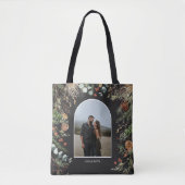 kerstfoto waterverf botanische flora tote bag (Voorkant)