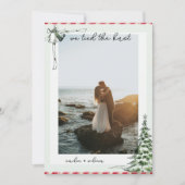 Kerstfoto Wedding Elopement Aankondiging (Voorkant)