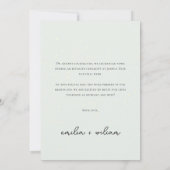 Kerstfoto Wedding Elopement Aankondiging (Achterkant)