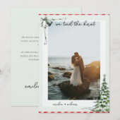 Kerstfoto Wedding Elopement Aankondiging (Voorkant / Achterkant)